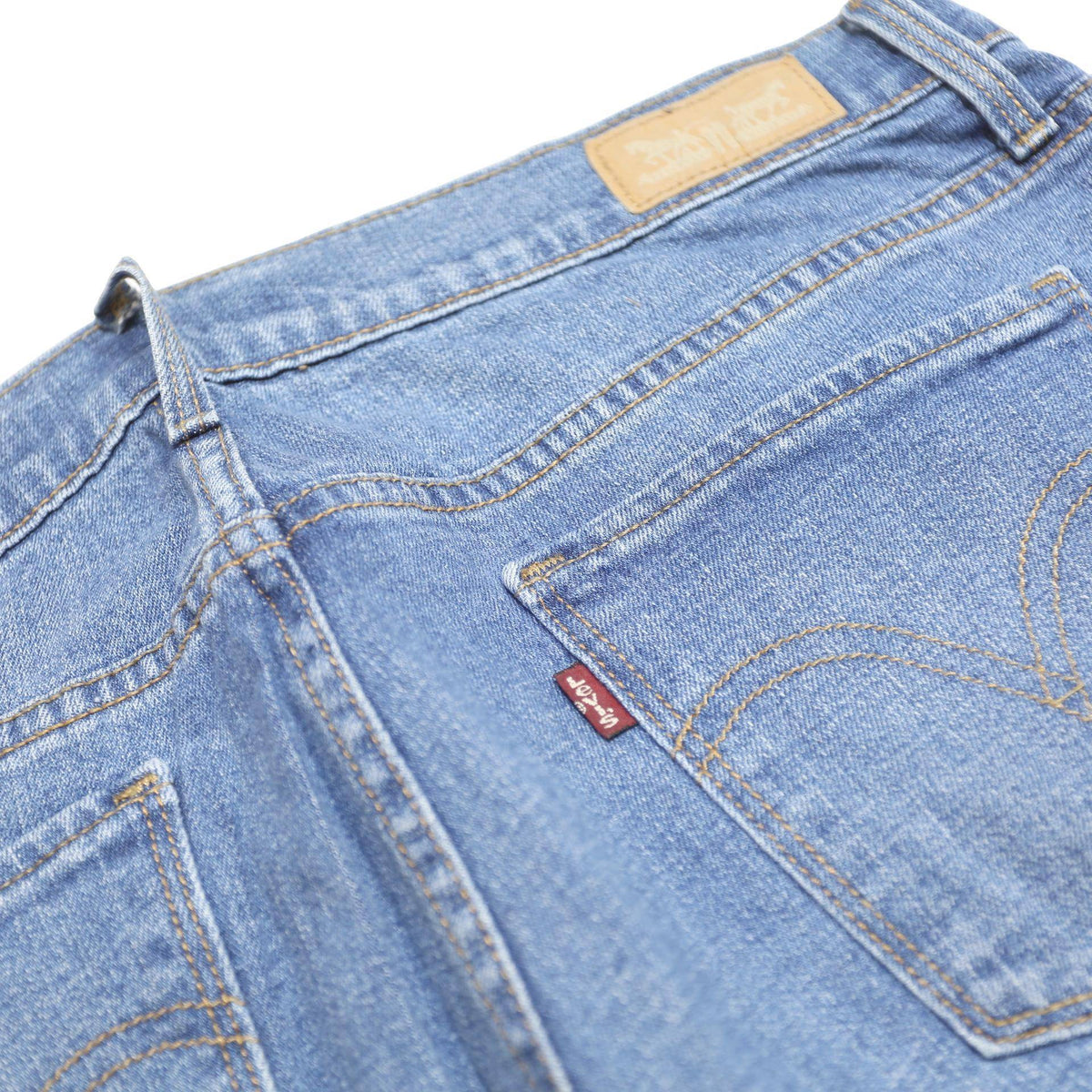LEVI'S 515 Womens Regular Bootcut Denim Light W32 L29 Classic Cotton Blend Zip