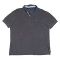 TOMMY HILFIGER Custom Fit Mens Polo Shirt Grey L