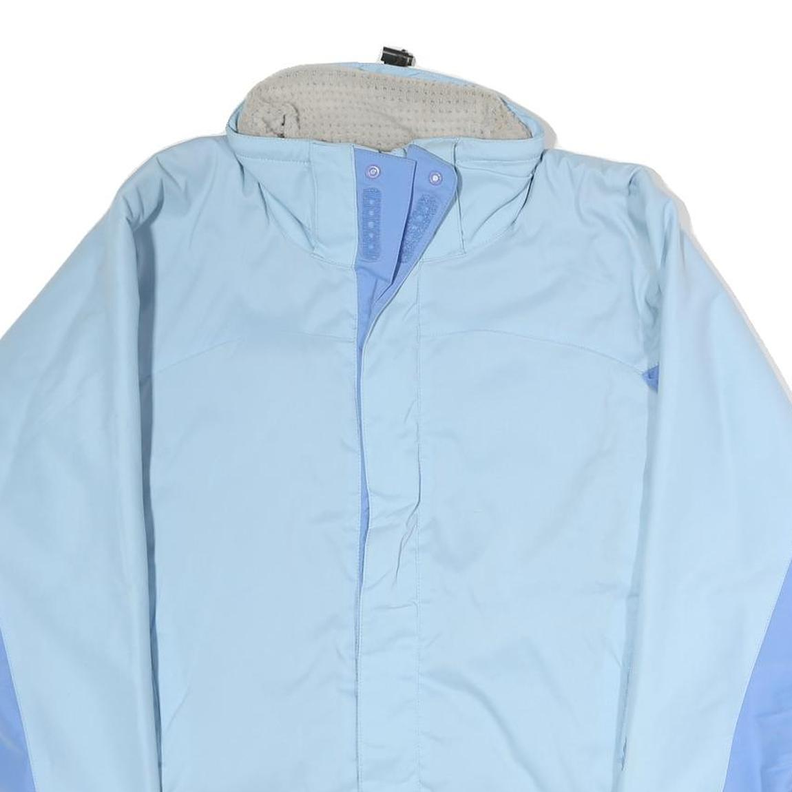 PATAGONIA Womens Blue & Light Blue Outdoor Jacket S Polyester Zip Shell