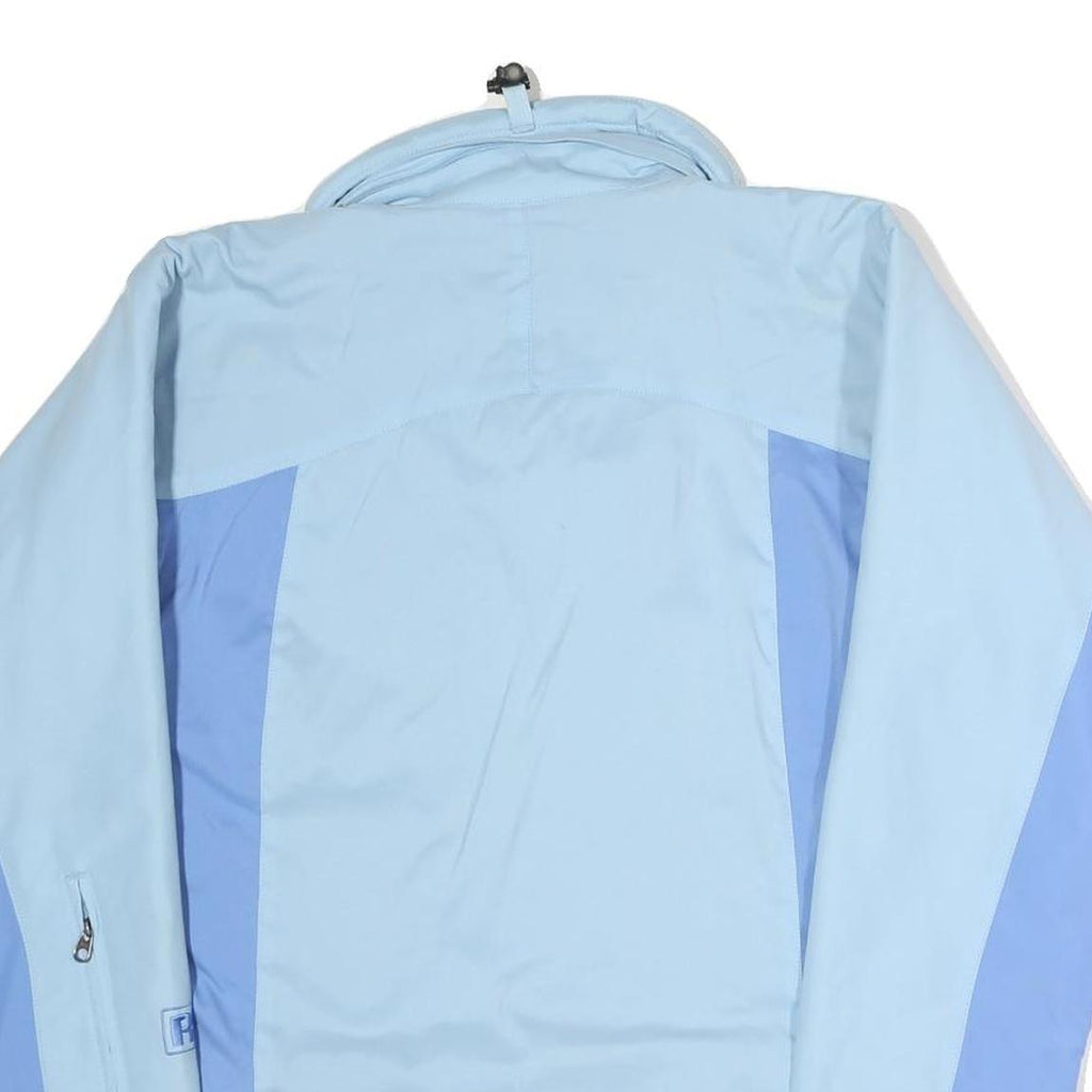 PATAGONIA Womens Blue & Light Blue Outdoor Jacket S Polyester Zip Shell
