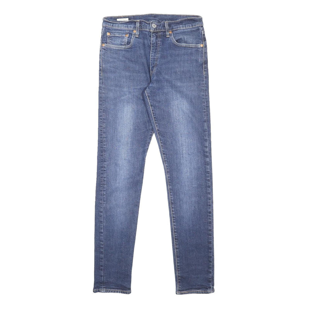 LEVI'S 512 Big E Mens Slim Blue Denim Jeans W32 L34 Classic Cotton Blend Zip