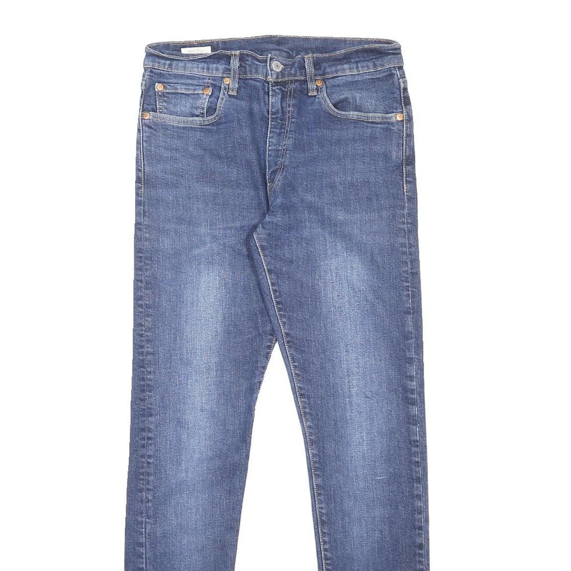 LEVI'S 512 Big E Mens Slim Blue Denim Jeans W32 L34 Classic Cotton Blend Zip