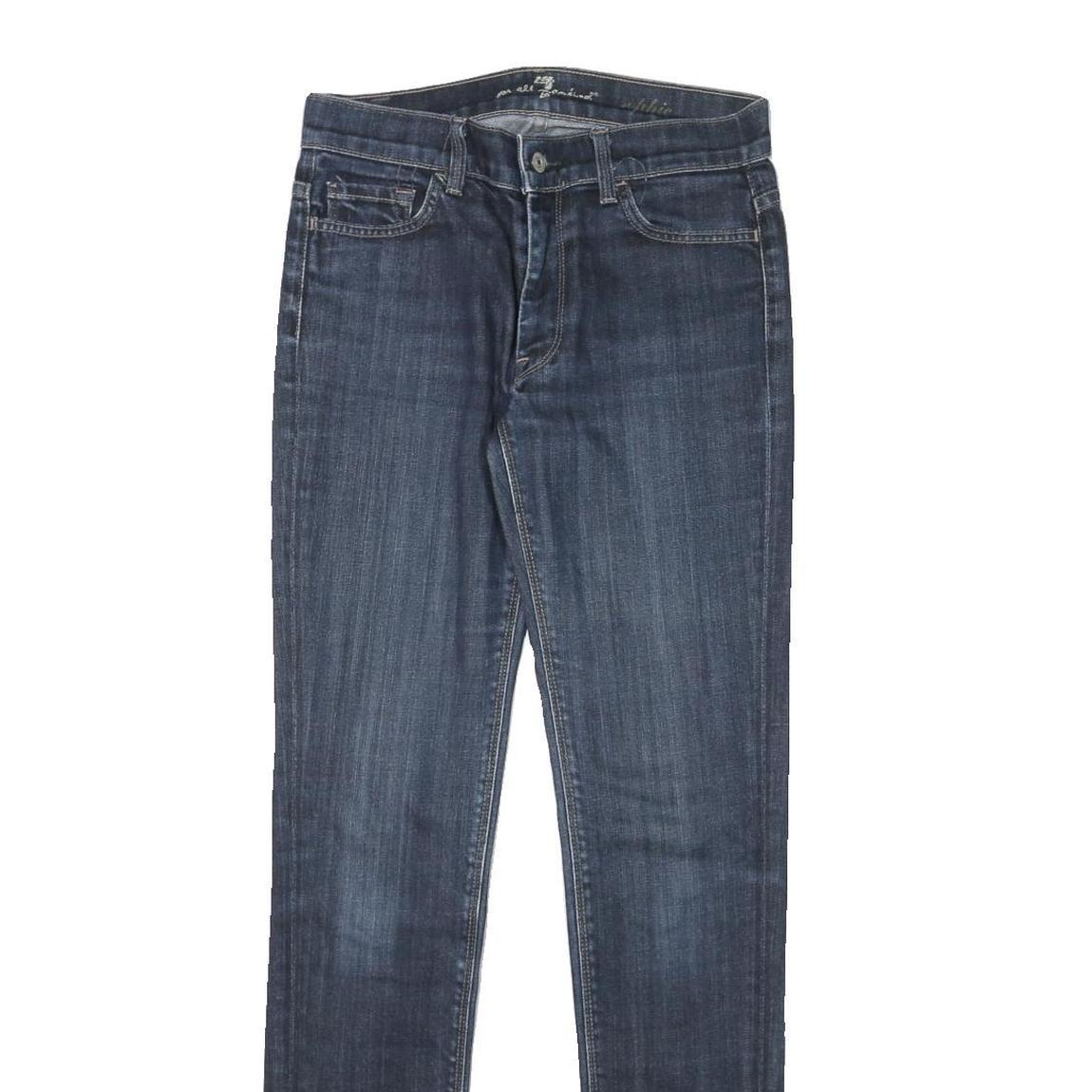 7 FOR ALL MANKIND Mens Jeans Blue Slim Skinny Denim Medium W28 L31 Stylish