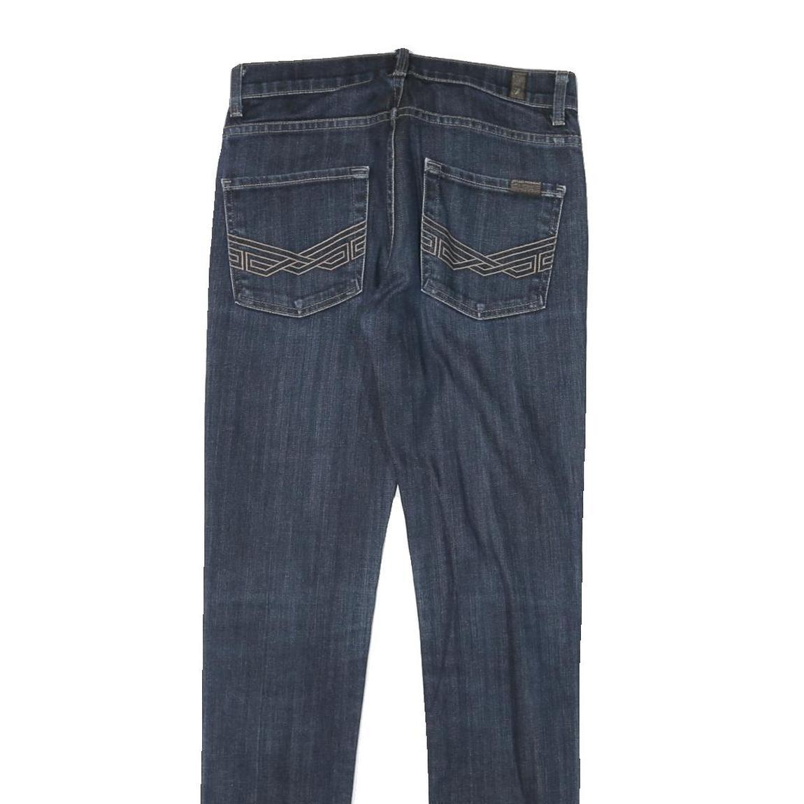 7 FOR ALL MANKIND Mens Jeans Blue Slim Skinny Denim Medium W28 L31 Stylish