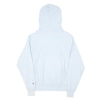 CHAMPION REVERSE WEAVE Mens Light Blue Pullover Hoodie S Embroidered Logo