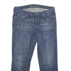 TOMMY HILFIGER Womens Jeans Blue Relaxed Straight Denim Medium W34 L28 Zip