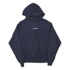 CHAMPION Mens Navy Blue Hoodie S The Bay Graphic Print Pullover Cotton Blend