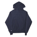CHAMPION Mens Navy Blue Hoodie S The Bay Graphic Print Pullover Cotton Blend