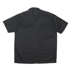 DICKIES Mens Black Short Sleeve Work Shirt XL Polyester Blend Button-Up