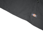 DICKIES Mens Black Short Sleeve Work Shirt XL Polyester Blend Button-Up
