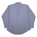 TOMMY HILFIGER Mens Shirt Blue Striped Long Sleeve L
