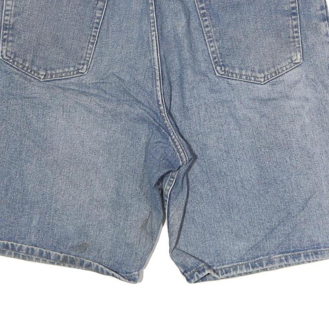 WRANGLER Mens Denim Blue Cotton Shorts M W36 Classic Fit Casual 5-Pocket