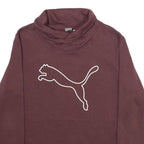 PUMA Mens Maroon Pullover Sweatshirt M Cotton Blend Soft Comfortable