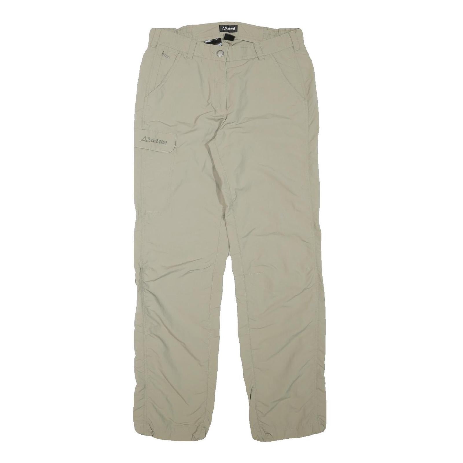 SCHOFFEL Womens Regular Beige Cargo Zip Trousers W30 L31 Outdoor Adventure