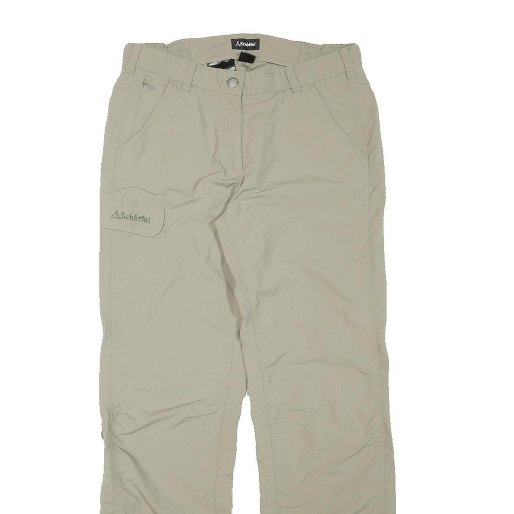 SCHOFFEL Womens Regular Beige Cargo Zip Trousers W30 L31 Outdoor Adventure