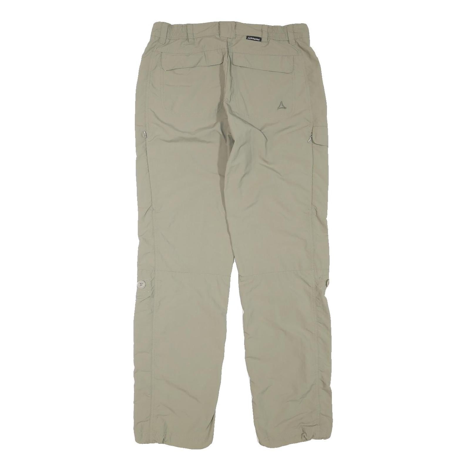 SCHOFFEL Womens Regular Beige Cargo Zip Trousers W30 L31 Outdoor Adventure