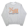 CHAMPION Mens Grey Nah Wrestling Crew Neck M Cotton Sweatshirt Pullover