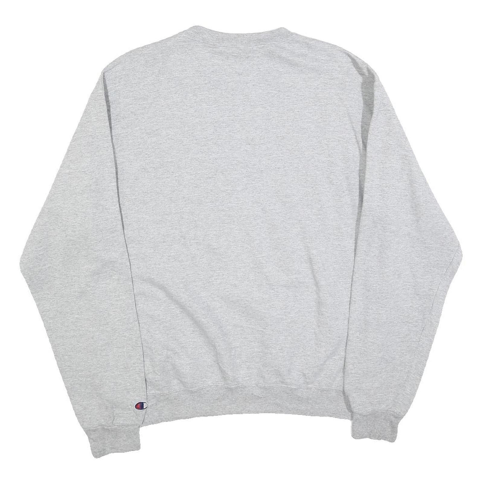 CHAMPION Mens Grey Nah Wrestling Crew Neck M Cotton Sweatshirt Pullover
