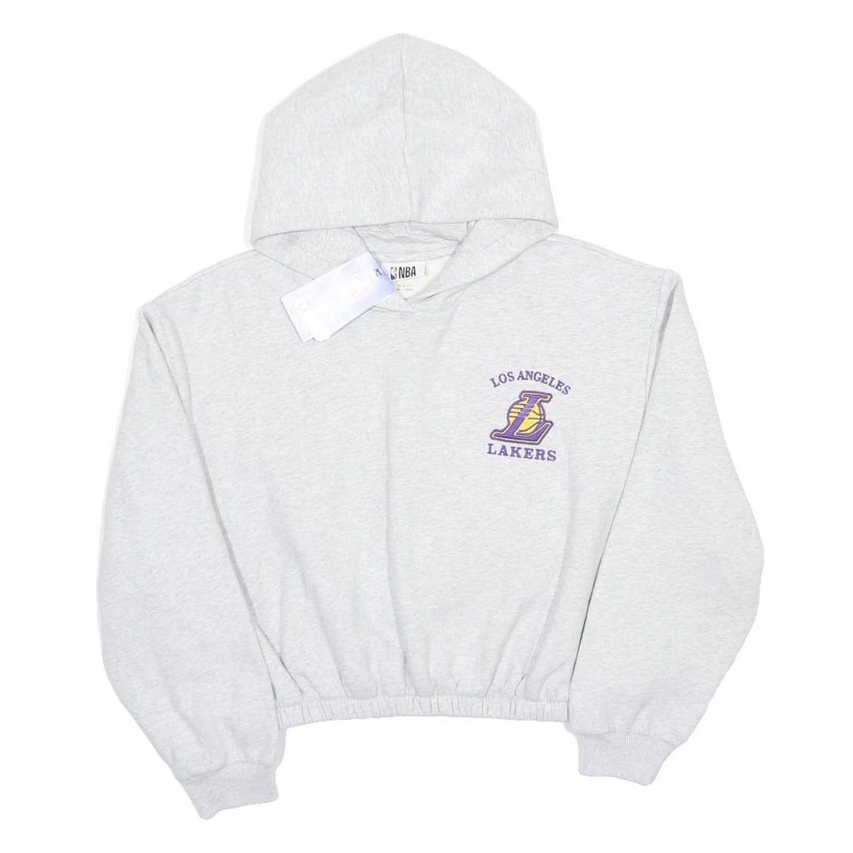 NBA Girls Grey Los Angeles Lakers Pullover Hoodie 12-13Y Basketball Fan
