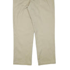 DICKIES Mens Regular Beige Cotton Blend Zip Trousers W36 L31 Workwear Classic