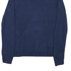 CALVIN KLEIN Mens Blue Plain Jumper V-Neck Basic Knit M Classic Cotton Blend