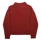 LACOSTE Womens Red Plain Polo Fashion Style Jumper Wool S Classic Knit