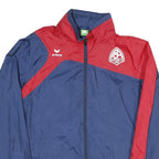 Mens Blue & Red Plain Erima Track Jacket M Polyester Blend Zip