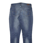 LEVI'S Womens Blue Slim Skinny Denim Medium W28 L27 Cotton Blend Zip Jeans