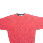 AVENUES Womens Printed Top Red Crazy Pattern L