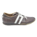 BALLY Womens Brown Leather Lace-Up Trainers UK 4 Casual Sneaker Comfortable