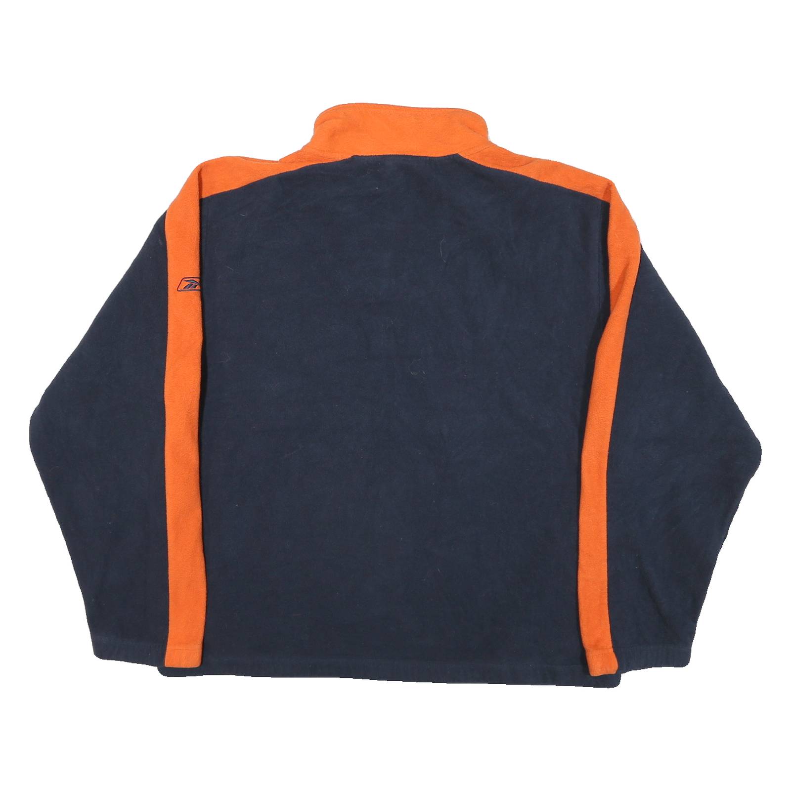 REEBOK Mens Blue & Orange Chicago Bears Track Jacket L Polyester Zip