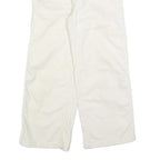 LEVI'S Womens Jeans White Regular Straight Denim W25 L25 Button Closure