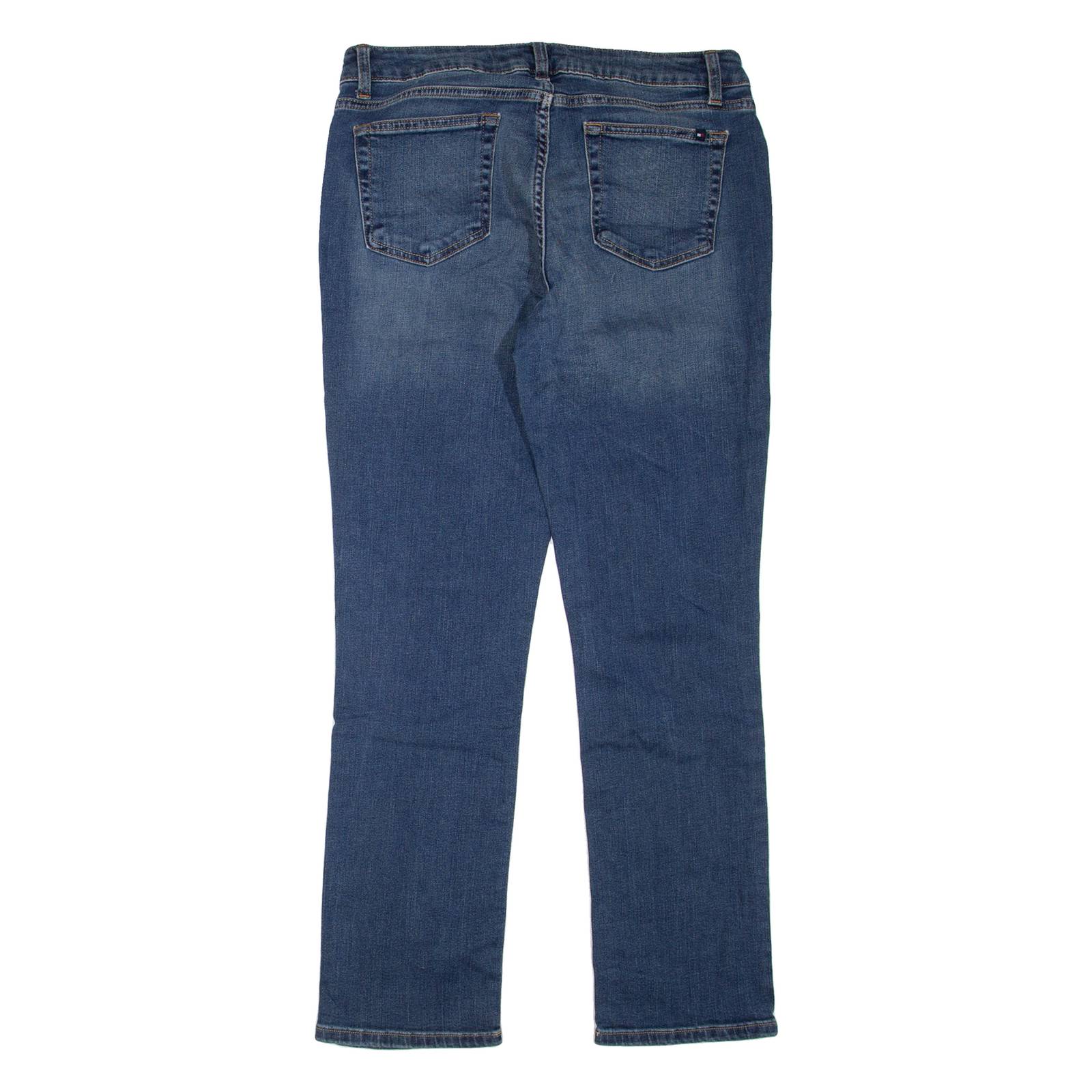 TOMMY HILFIGER Womens Jeans Blue Regular Bootcut Stone Wash W32 L30