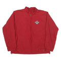 ANTIGUA Mens Red Allstargame Jacket L Polyester Blend Plain Zip Lightweight