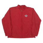 ANTIGUA Mens Red Allstargame Jacket L Polyester Blend Plain Zip Lightweight