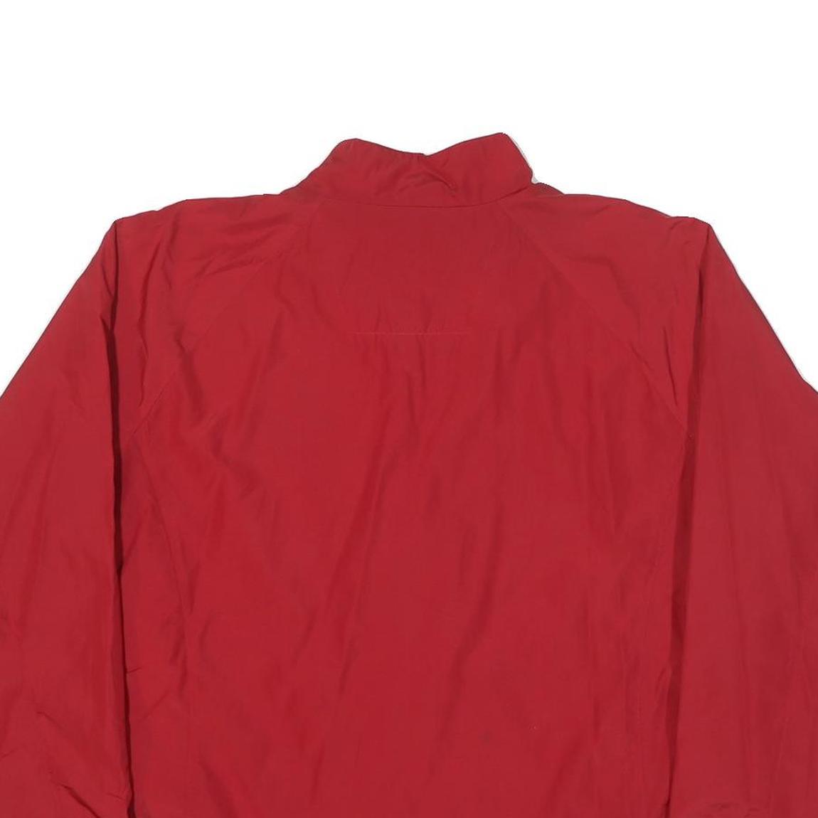 ANTIGUA Mens Red Allstargame Jacket L Polyester Blend Plain Zip Lightweight