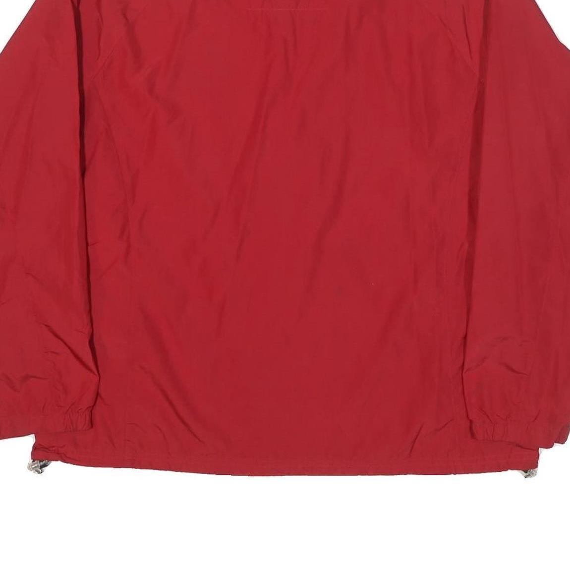 ANTIGUA Mens Red Allstargame Jacket L Polyester Blend Plain Zip Lightweight