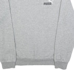PUMA Mens Grey Crew Neck S Cotton Blend Sweatshirt Logo Casual Top