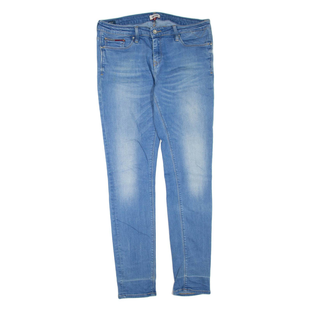 TOMMY HILFIGER Womens Jeans Blue Regular Tapered Stone Wash W32 L32