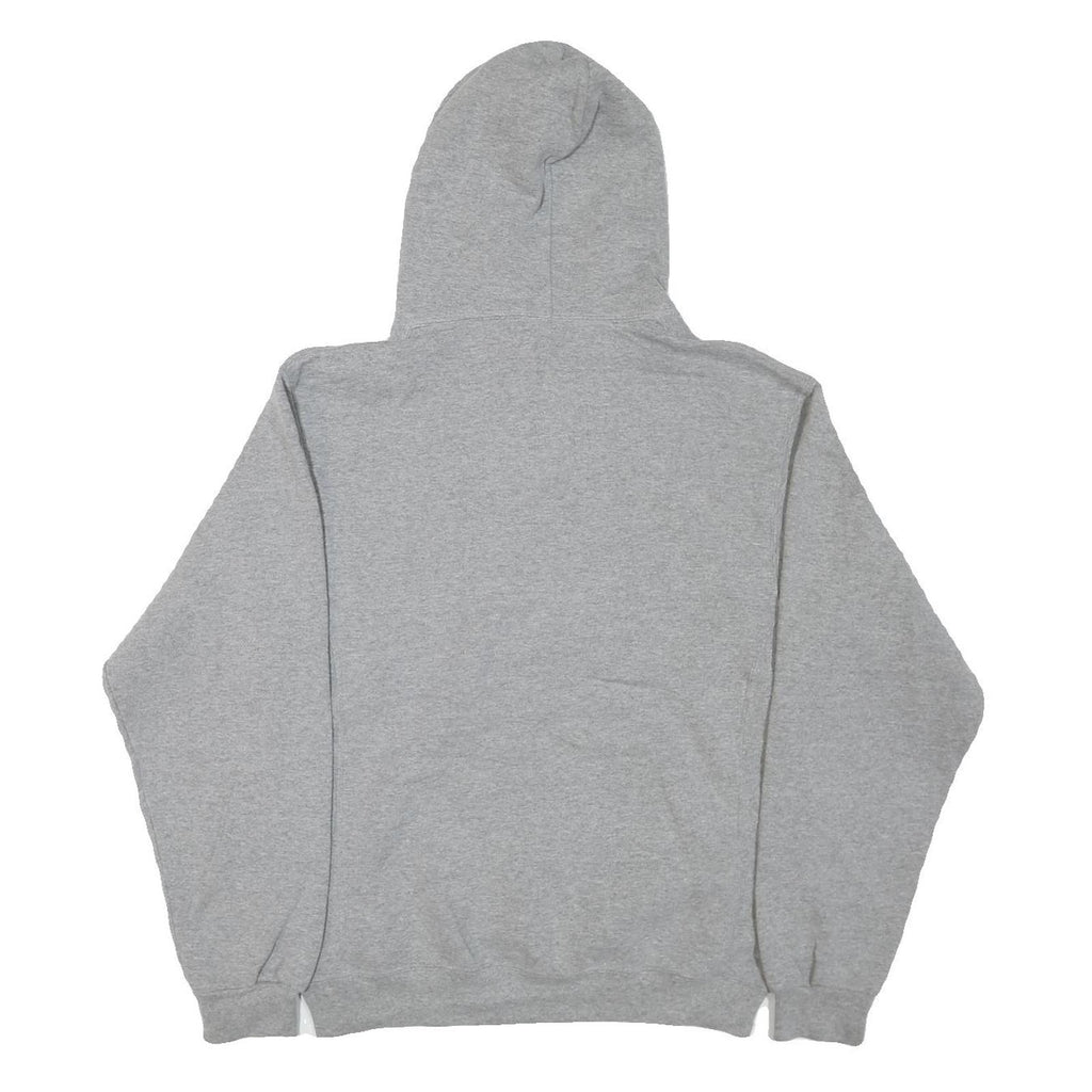 RUSSELL ATHLETIC Mens Grey McQueen Track Field Pullover Hoodie M Casual