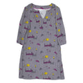 BODEN Yellow Bus Womens Fit & Flare Dress Green Crazy Pattern Knee Length UK 10