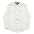 ONLY & SONS Mens White & Black Cotton Blend Shirt XL Casual Shirt Button Collar