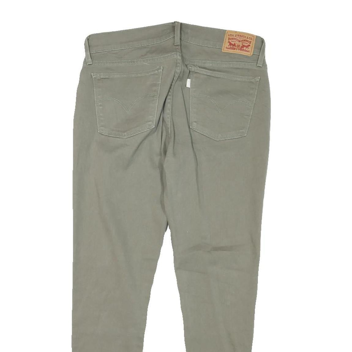 LEVI'S Womens Slim Fit Grey Denim Jeans 710 W30 L26 Zip Closure Cotton Blend