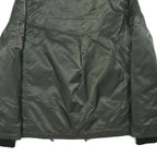 GUESS Womens Green Zip Up Jacket M Polyester Blend Plain Casual Winter Outerwear