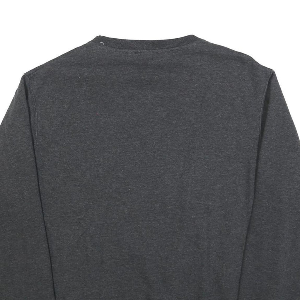 FILA Mens Charcoal Grey Cotton Blend Sweatshirt XL Crew Neck Casual Pullover