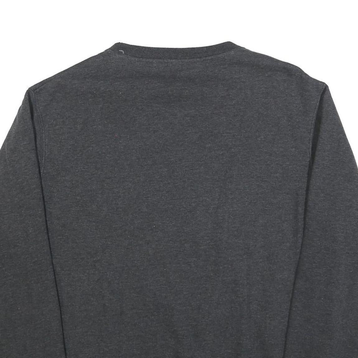 FILA Mens Charcoal Grey Cotton Blend Sweatshirt XL Crew Neck Casual Pullover