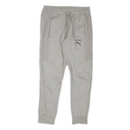 PUMA Mens Joggers Grey Cotton Blend Regular Fit Tapered Leg Size M W32 L28