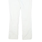 TOMMY HILFIGER Womens Cotton Blend White Slim Straight Trousers W32 L31