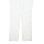 TOMMY HILFIGER Womens Cotton Blend White Slim Straight Trousers W32 L31