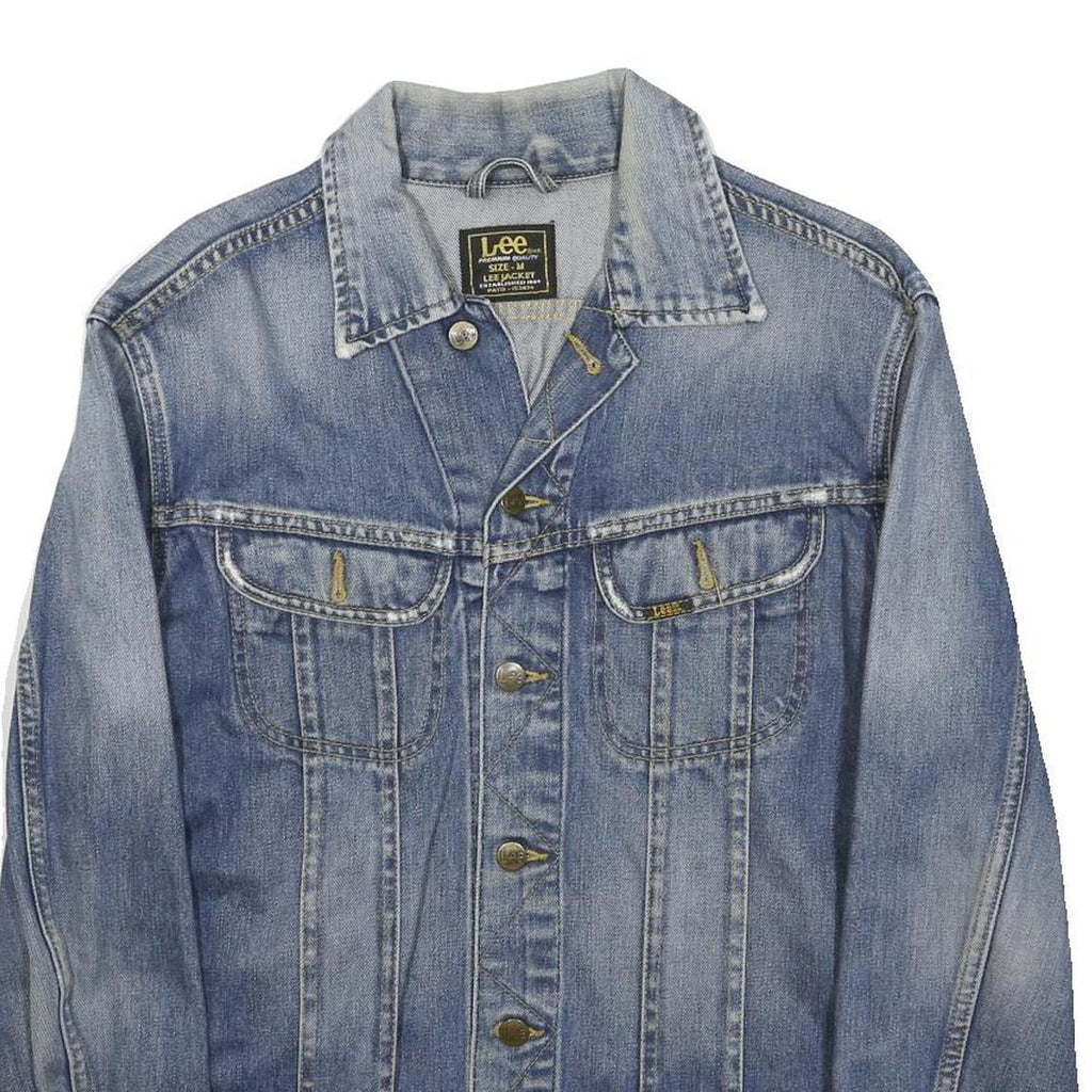 LEE Mens Blue Denim Jacket M Classic Button Closure Casual Vintage Style